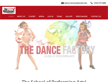 Tablet Screenshot of dance-factory.net