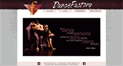 Desktop Screenshot of dance-factory.it