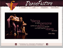 Tablet Screenshot of dance-factory.it